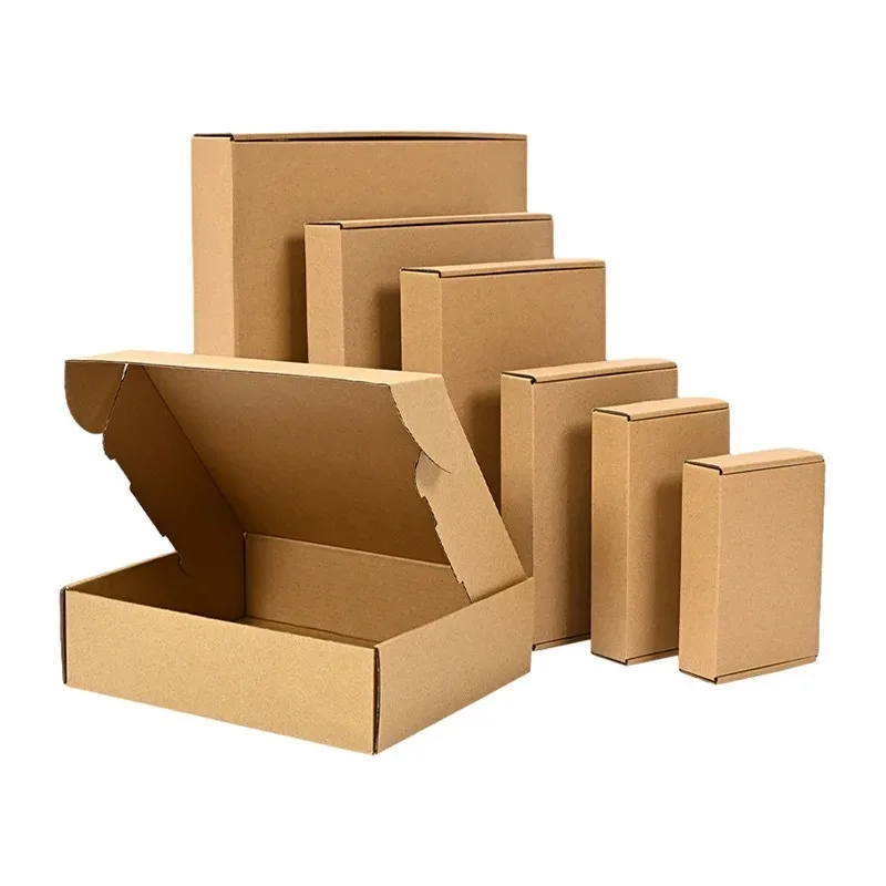 20/10PCS Square Corrugated Mailer Boxes - Cardboard Shipping Boxes for Packing, Mailer Shipping