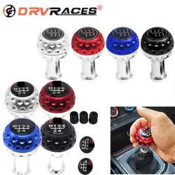 Universal Aluminum 4 color 5&6 Speed Shift Knob Car Gear Shift Lever with 8/10/12mm Adapters For Anniversary VW GTI Jetta Golf