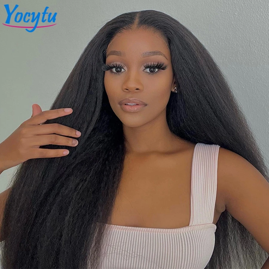 12A Top Qualität Verworrene Gerade Bundles 24 Zoll Menschliches Haar Bundles 3 Tage Lieferung Yaki Gerade Bundles 100 % Menschliches Haar für Frauen – Detail 7