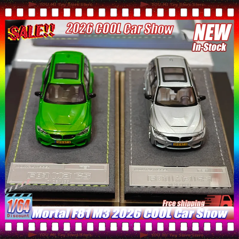 

Новая коллекционная модель автомобиля New Mortal 1:64 The F81 M3 CS Touring, имитация, из сплава, с возможностью индивидуальной настройки, игрушка для детей, миниатюрный транспорт