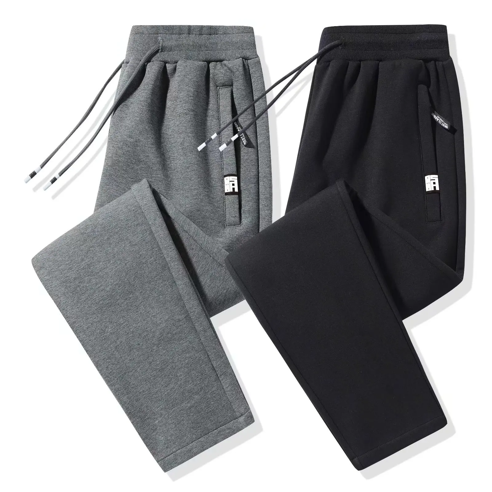 

Loose Elastic Sports Pants Women's Casual Trousers plus Size Sweatpants Cuffed Autumn Spring High Waist Straight Leg Pants