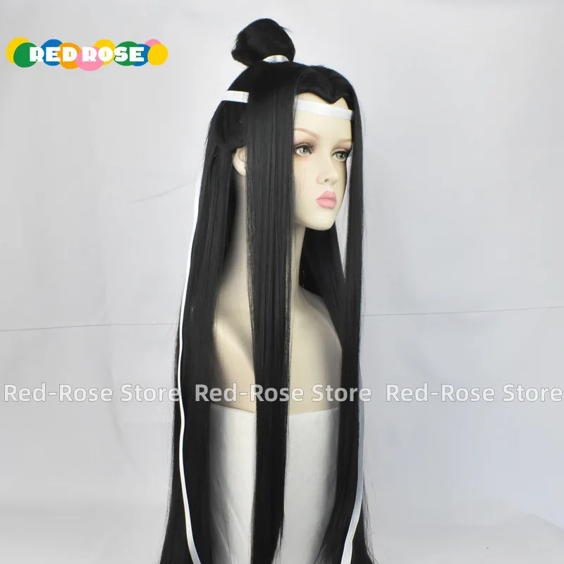 Perruque de Cosplay de Dessin Animé Mo Dao Zu Shi Lan Wangji, le Grand Maître de la Culture Démoniaque, Accessoires Hanfu