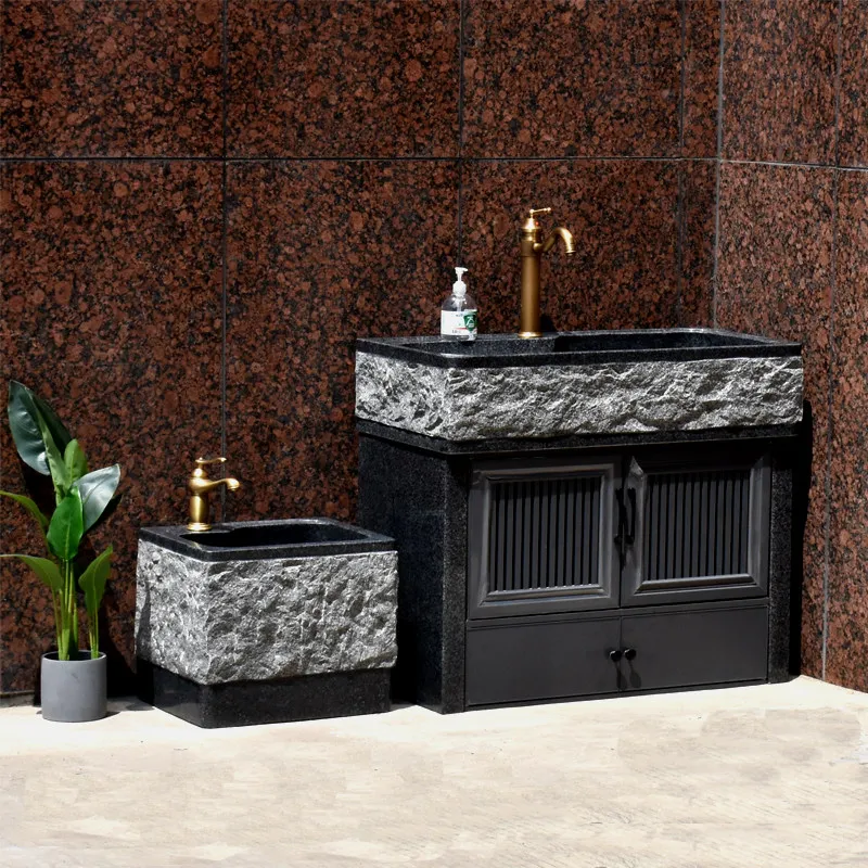 Marble Balcony Outdoor Stone Outdoor Garden Stone Sink Courtyard Pool