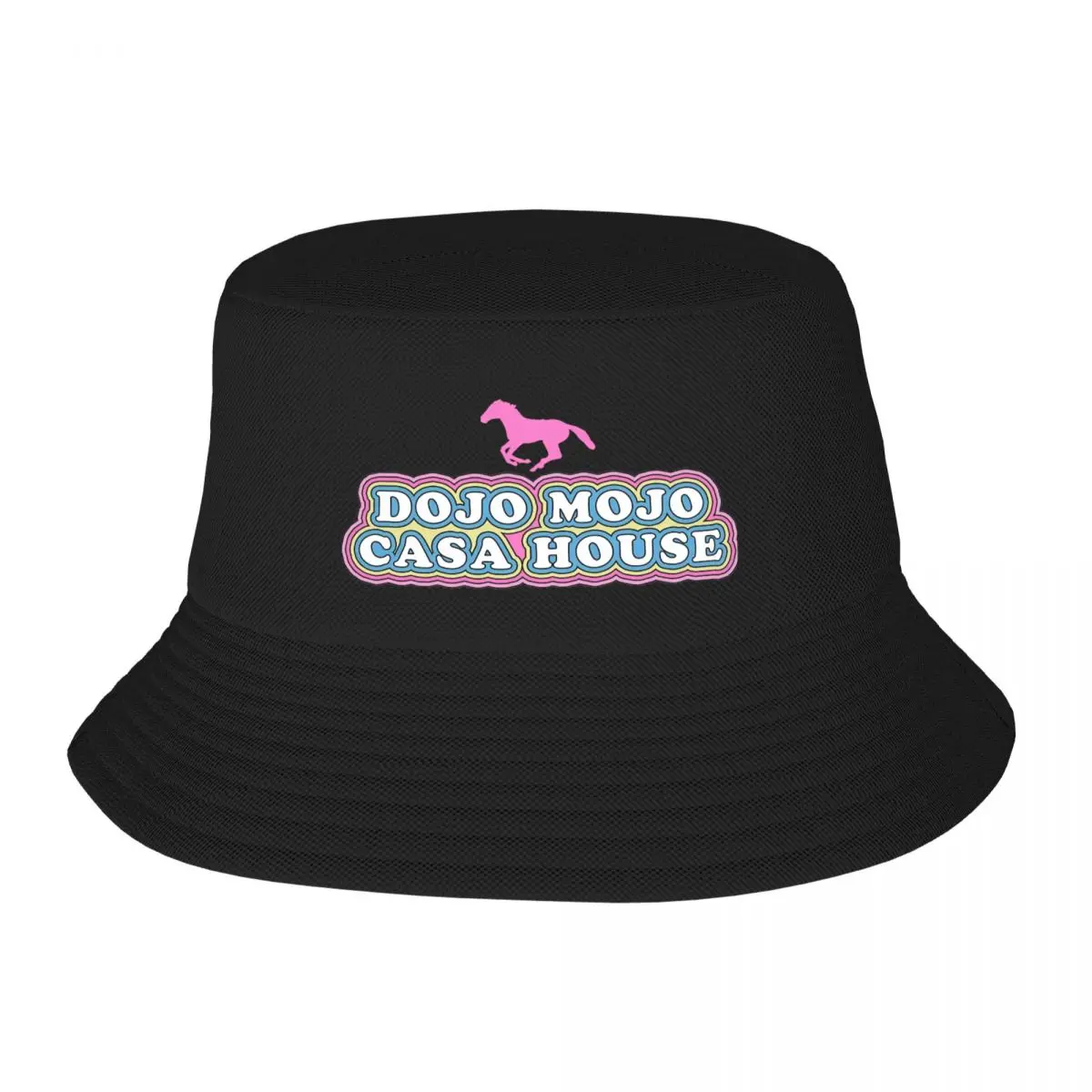 Men Women Ryan Gosling Horses Mojo Dojo Casa House Bob Hat Merchandise Hot Summer Bucket Hat Fishing Fisherman Hat for Hiking