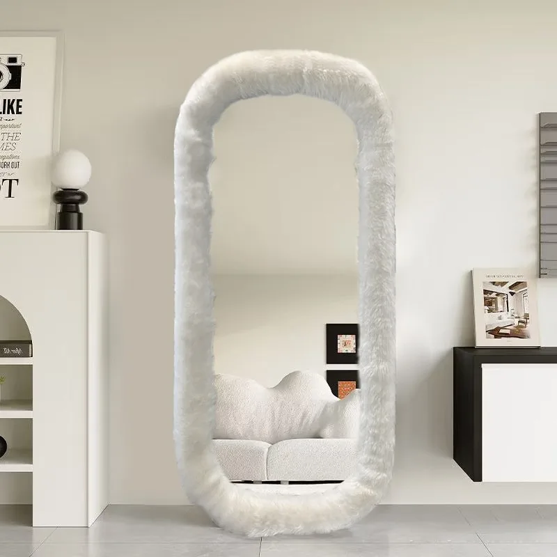

Full-body European-style home creative floor clothing store fitting light luxury large