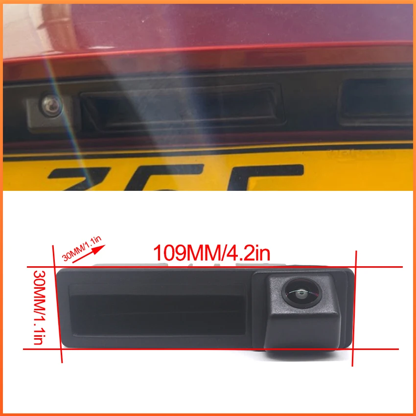 HD Rear View Camera For Audi A3 S3 RS3 MQB 8V 8P Sportback 2003 ~ 2011 Trunk Handle Backup Waterproof Parking Reversing Camera