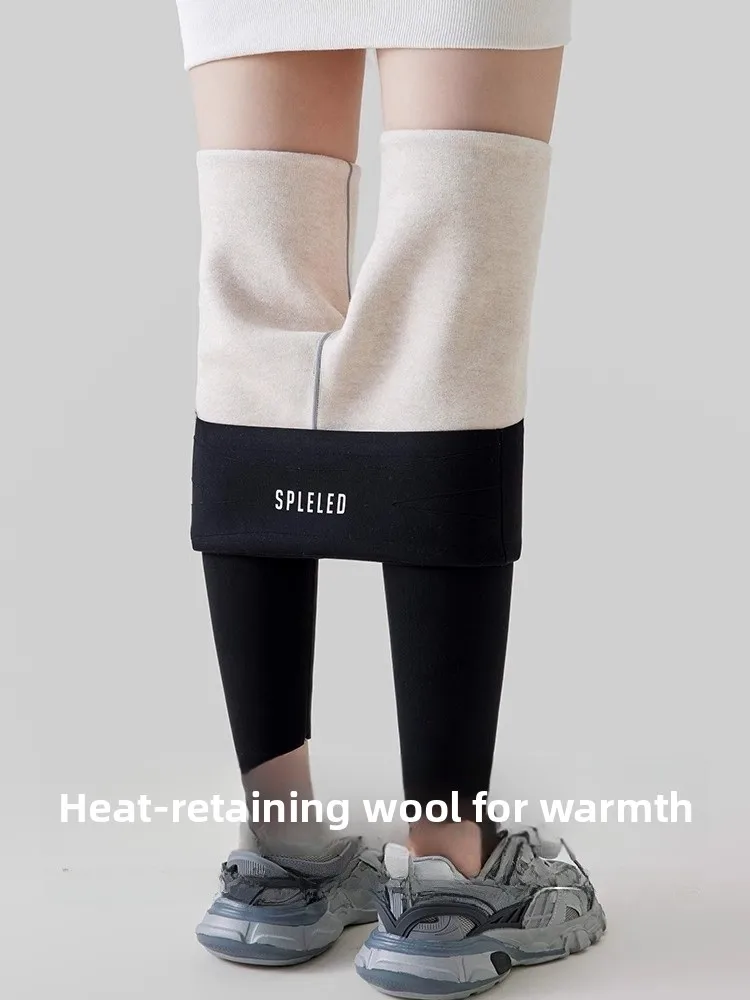 ay Camere arkskin Hosen Hohe Taille Thiened Fitn Yoga Hosen Frauen Herbst Winter Boting Hosen a