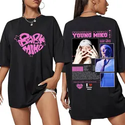 Young Miko Baby Miko T shirt Men Women Clothing Hip Hop Fashion Oversized Short Sleeve T-shirt Casual 100% Cotton T-shirts Tops