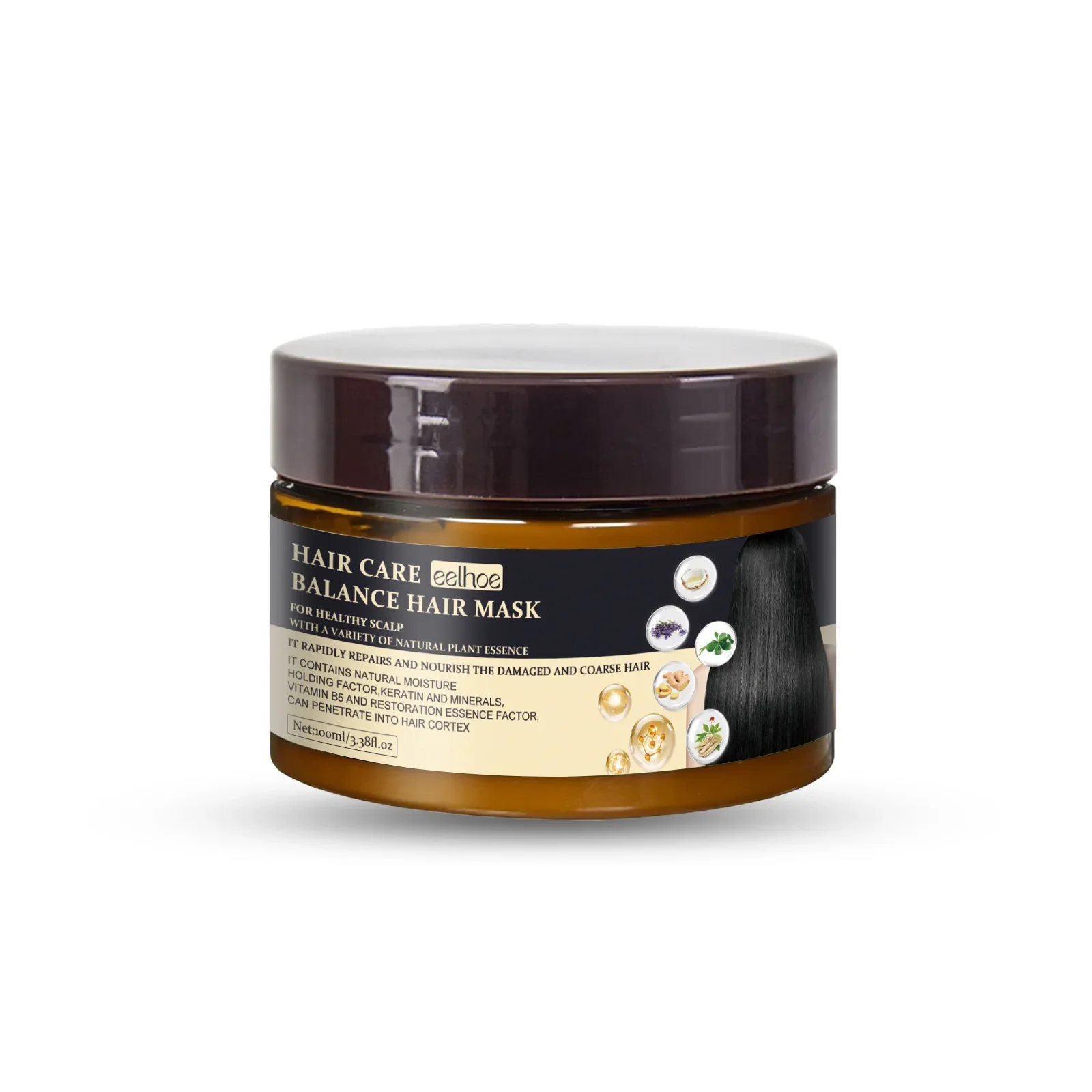 Hair Keratin Treatment Mask Smooth Nourishing Dryness Split End Relief Improve Fluffy Frizz Perm Dyeing Damage Repair Hair Mask