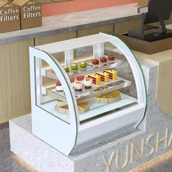 Cake Display Cabinet Refrigerated Commercial Small Back-door Air-cooled Desktop Dessert Fruit Cooked Food Pastry Keep Fresh