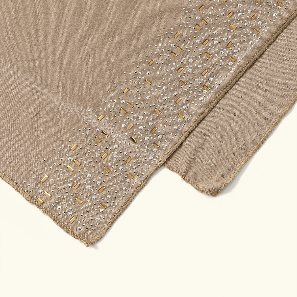 Luxury Rhinestone Hijab Scarf Women Muslim Long Scarves Light Weight Soft Turban Shawl Solid Headscarf Bandana Ramadan 170*60cm