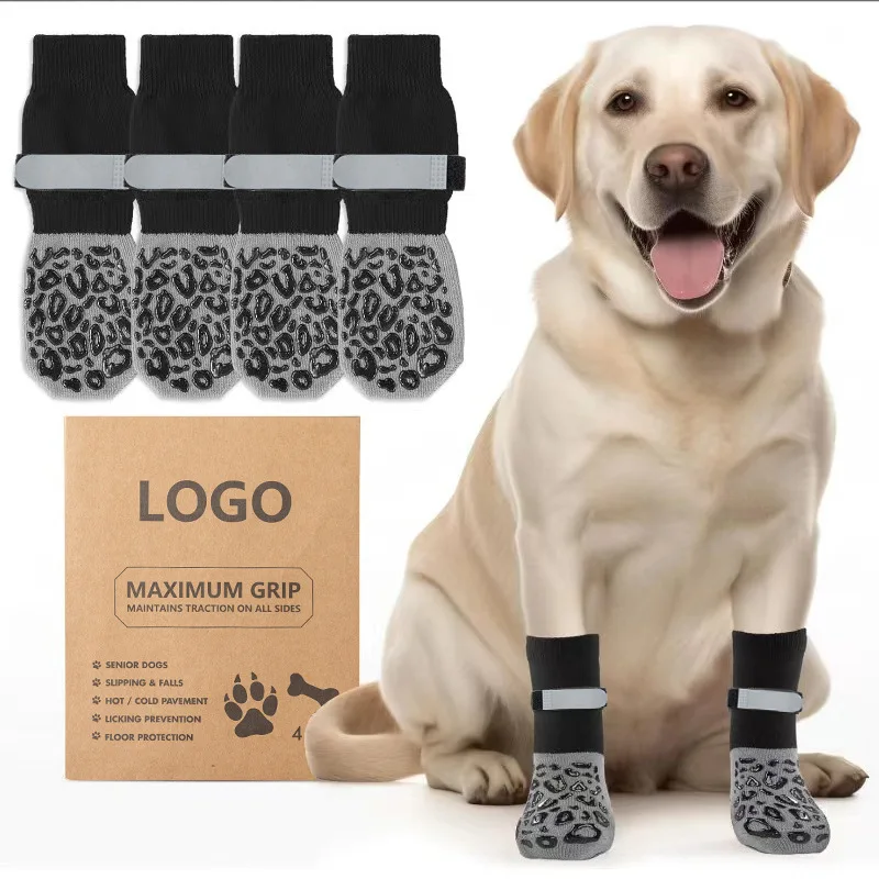 Dog Shoes Dog Socks Warm with Non-slip Soles Small Dog Cotton Socks Anti-scratch Mute Pet Socks Pet Supplies