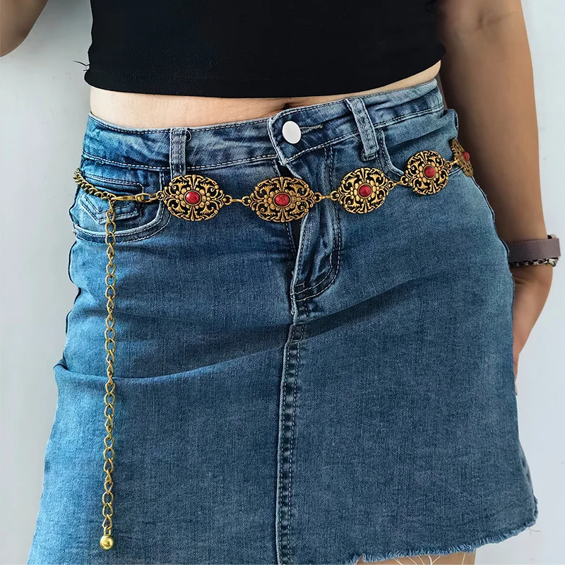 فاسق القوطية البخار الصليب الخصر سلسلة JK اكسسوارات تنورة سلسلة ثقافة فرعية قابل للتعديل y2k حزام للنساء موضة مجوهرات للجسم #4