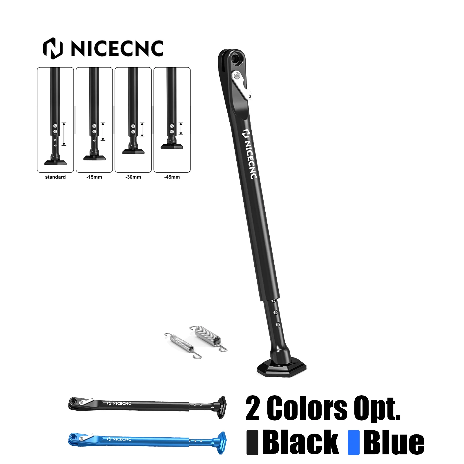 NICECNC Pour Sherco SE 250R SE 300R SEF-R 250 SEF 300R 2012-2024 SE-R SEF-R 125 350 400 450 500 Support de déclinaison réglable Béquille latérale