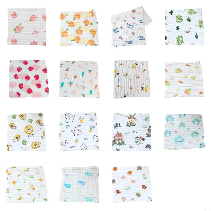 

97BE Infant Baby Nursing Bib Cotton Burp Cloth Reusable Face Towel Soft and Absorbent Saliva Towel for Daily Use
