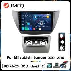 JMCQ Car Stereo Radio For Mitsubishi Lancer 2000 - 2010 2din Android 12 Carplay Multimidia Video Player Navigation GPS Head Unit
