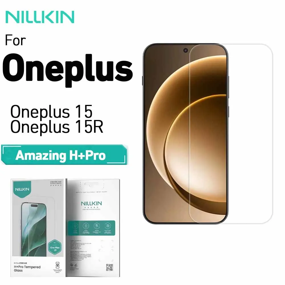 

NILLKIN For OnePlus 15 15R H + Pro Series Screen Tempered Glass 9H Anti Explosion Screen Protector Film
