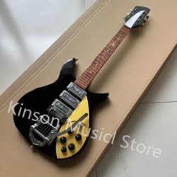 Rickenbacker 325 Electric Guitar, Tremolo System Bridge, Rosewood Fretboard, Black Color