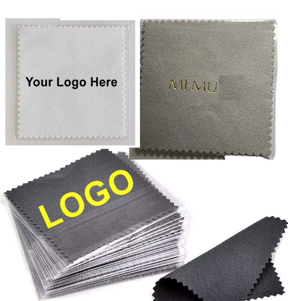 

Customizable 200pcs Jewelry Cleaning Cloth 8cm Personalized Silver Polish Individually Wrapped, Jewelry Polishing