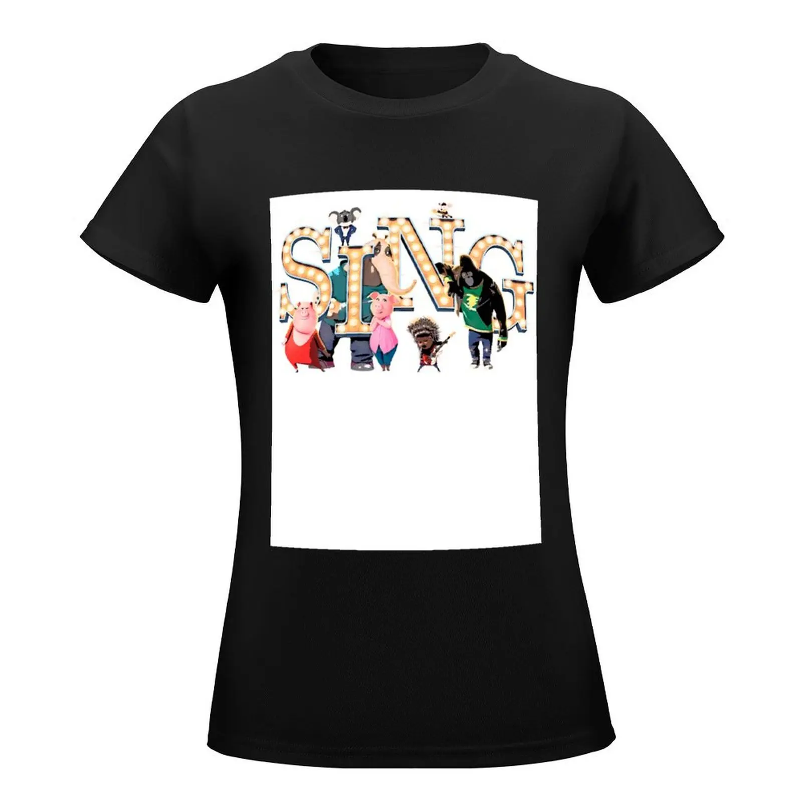 Sing Movie picture style T-Shirt tees hippie clothes cute clothes oversized t shirts for Women