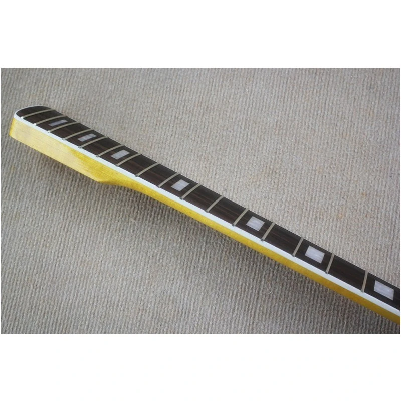 20Frets Maple Electric bass Guitar Neck Rosewood Fingeboard Yellow Paint Guitarra Musical Instruments Accessories