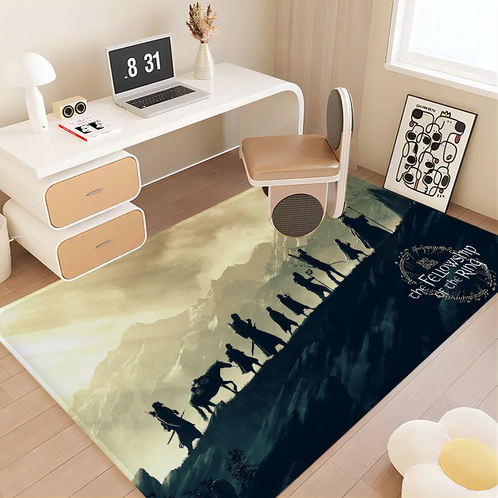 The L-Lord Of The R-Rings Movie Floor Mat Non-Slip Laundry Room Mat Laundry Decor Balcony Child Living Room Household Carpets