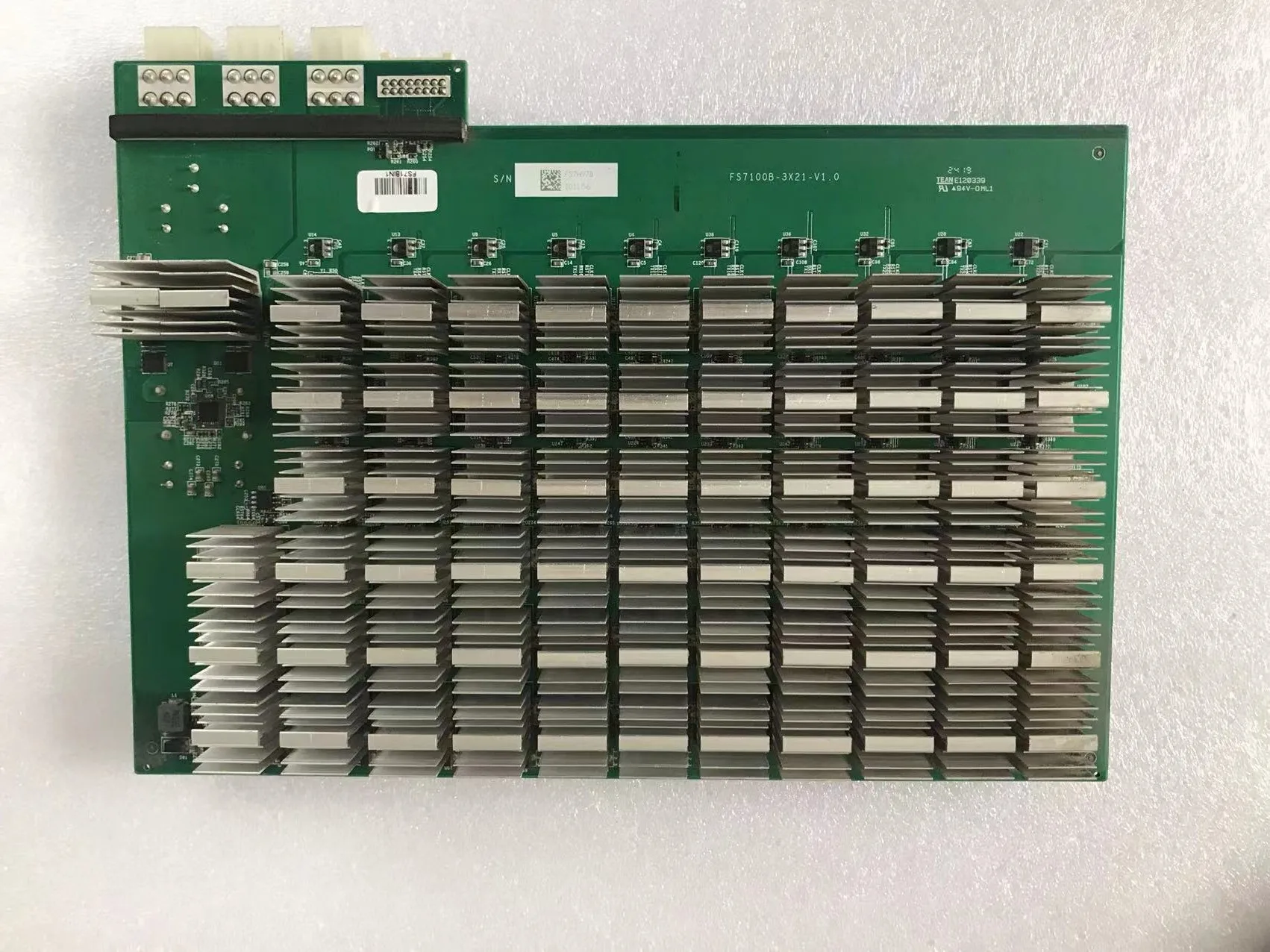 Imagem -04 - Máquina de Mineração Usada Original Fusionsilicon x7 262g X11 Hashboard da Desmontagem do Mineiro do Traço com Velocidade Estável da Microplaqueta de Asic do Dissipador de Calor