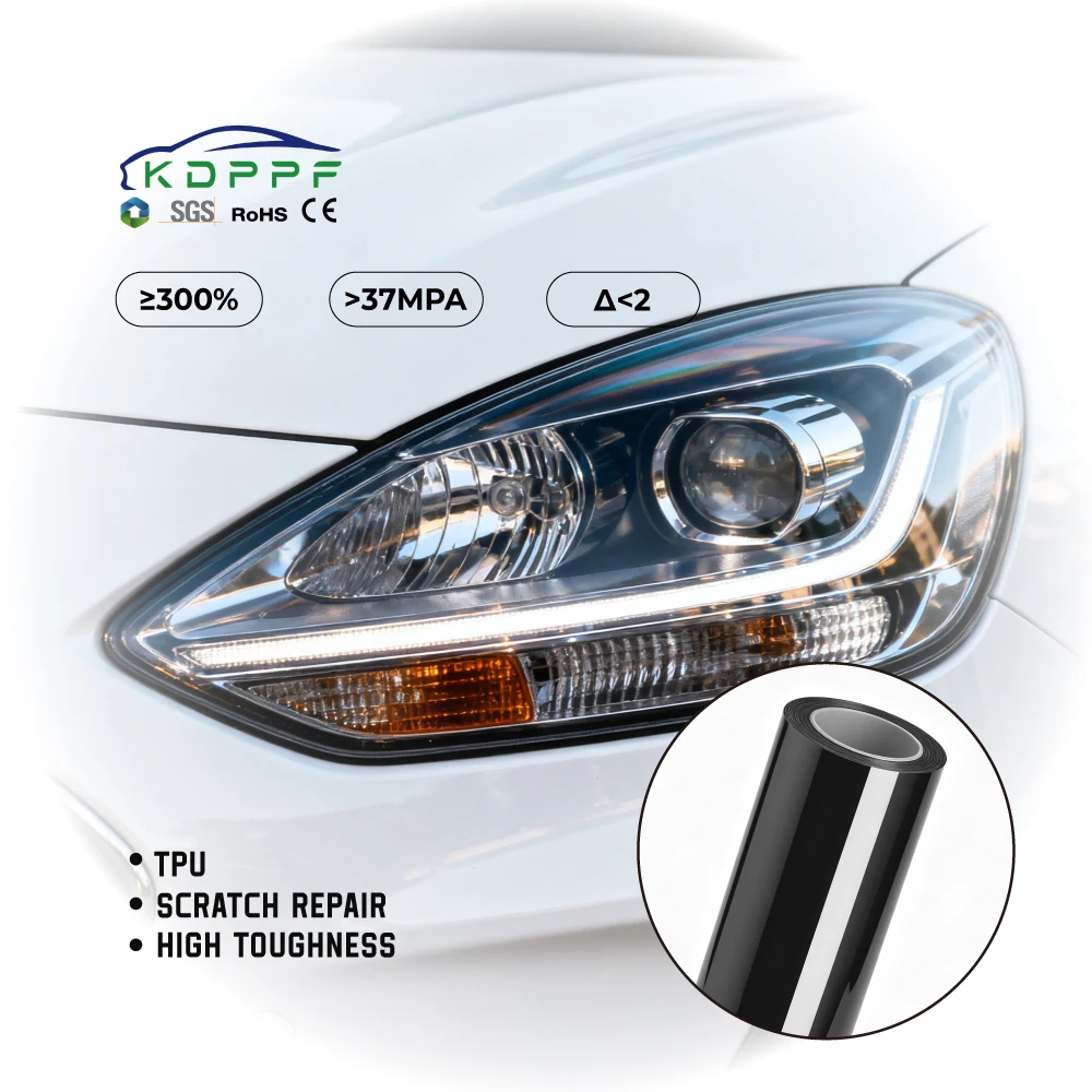 

Automotive TPU Headlight Protective Film 7.5mil Car Lights Scratch UV Proof Self Healing Color Changing Long Lasting 10