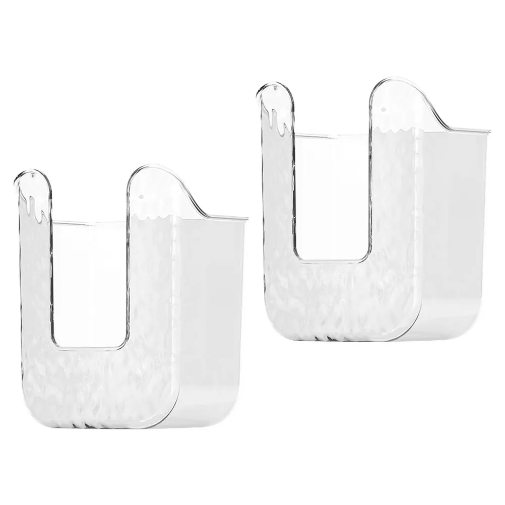 

Wall-mounted Wipe Box Hanging Tissue Holder No Punching Flushable Wipes Reusable Container