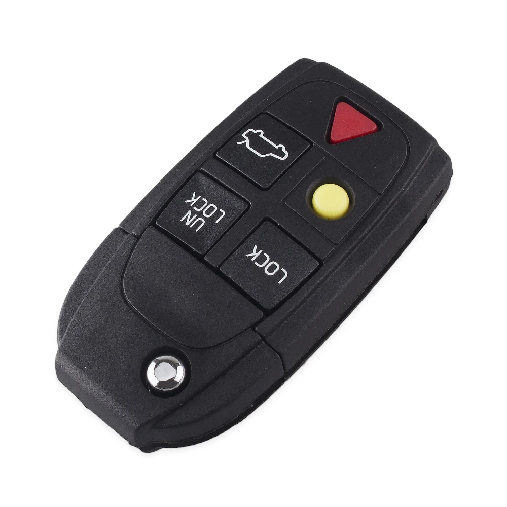 KEYYOU Car Key Shell Case Cover Housing Case For Volvo VOLVO S40 V40 D30 S60 S80 XC90 XC60 With ID48 Chip Uncut NE66 Blade