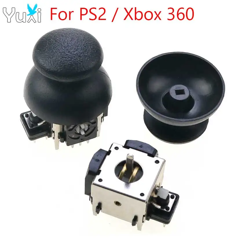 

YuXi Metal Analog Sticks 3D Analog Joystick For PS2 / Xbox 360 Controller Thumbsticks Cap Mushroom Cover