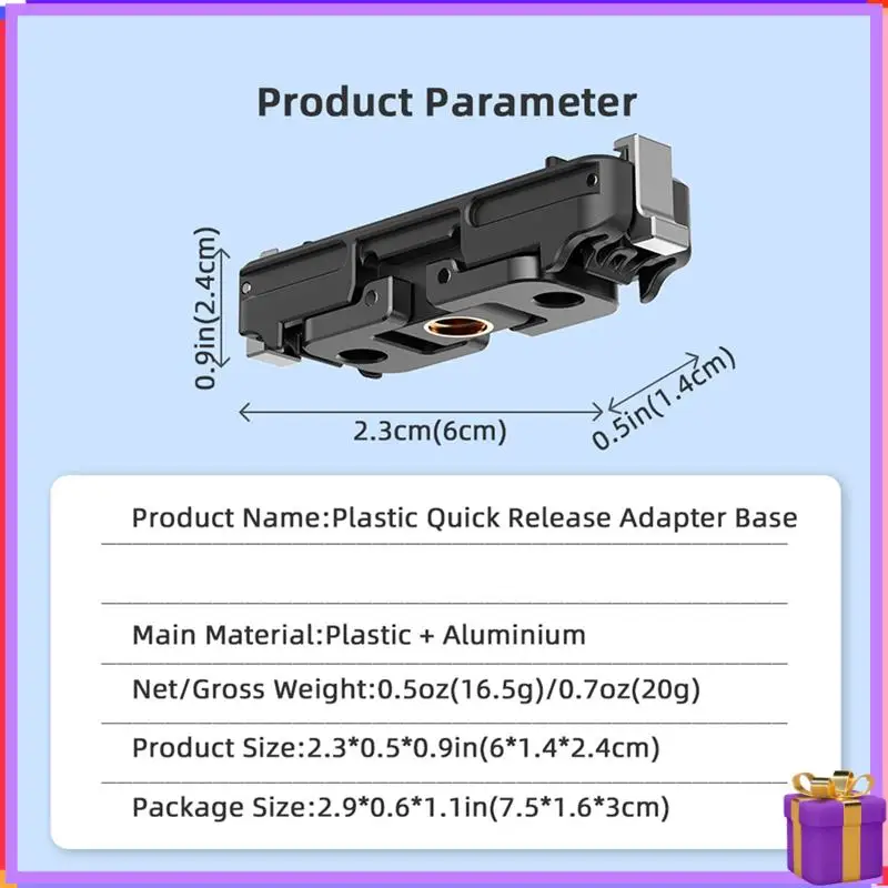 Advanced Magnetic Quick Release Adapter Mount For Insta360 Go 3 / GO3S Thumb Camera Rechargeable Charging Base Bracket