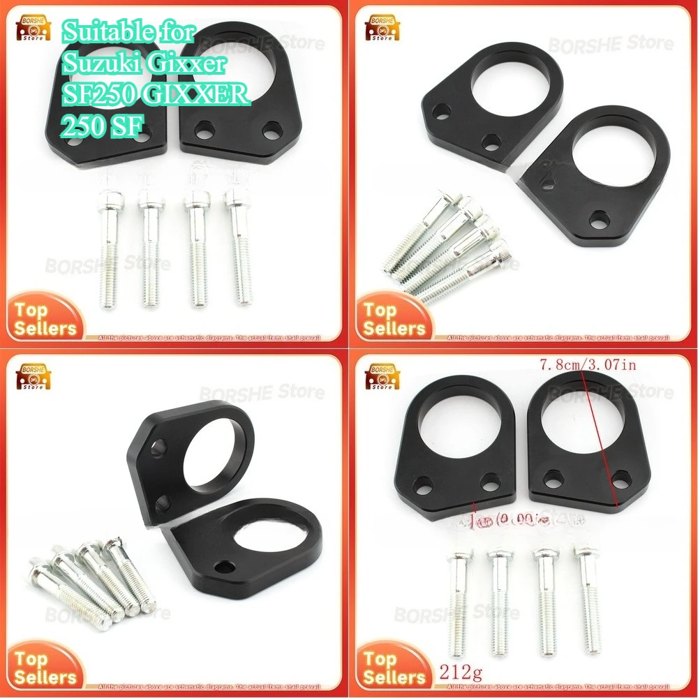 

2026 Motorcycle Handlebar Riser Kit Suitable for Suzuki Gixxer SF250 GIXXER 250 SF 10mm Height Increase for Enhanced Riding