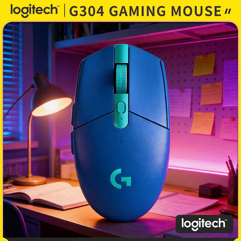 

Logitech G304 LIGHTSPEED Wireless Gaming Mouse 12000 DPI 1ms Latency HERO Sensor 250hr Battery Compact Portable Ergonomic