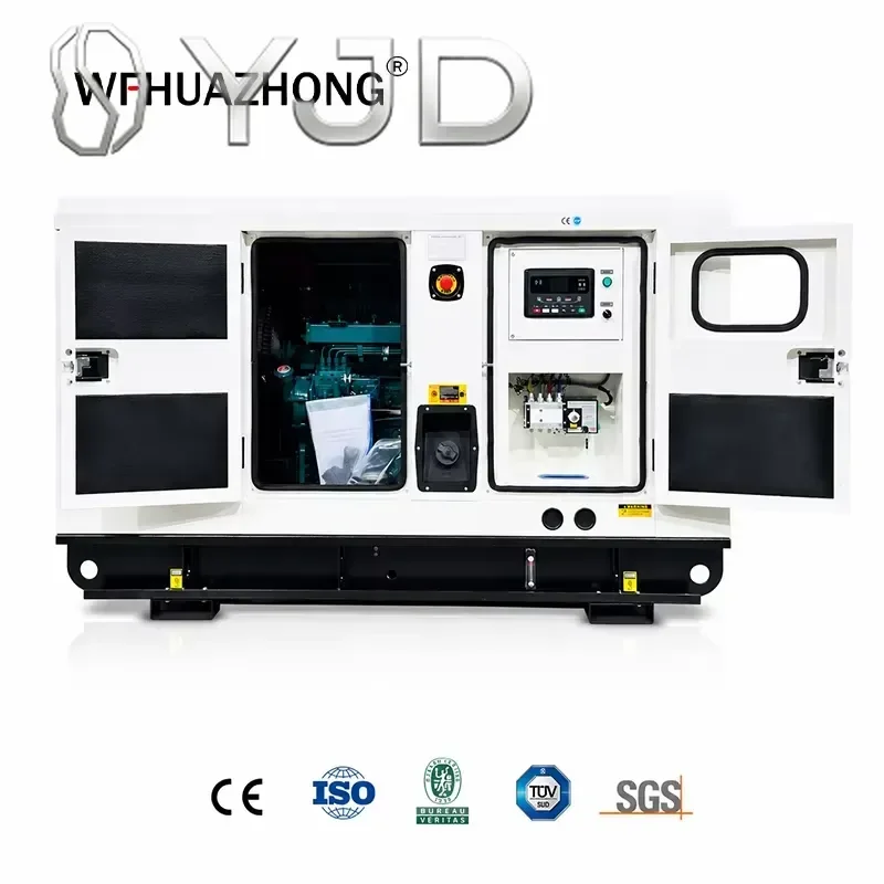 Ricardo Power Silent Diesel Generator Set 24kW 30kva Automatic Voltage Regulator for Outdoor Engineering Temporary Power