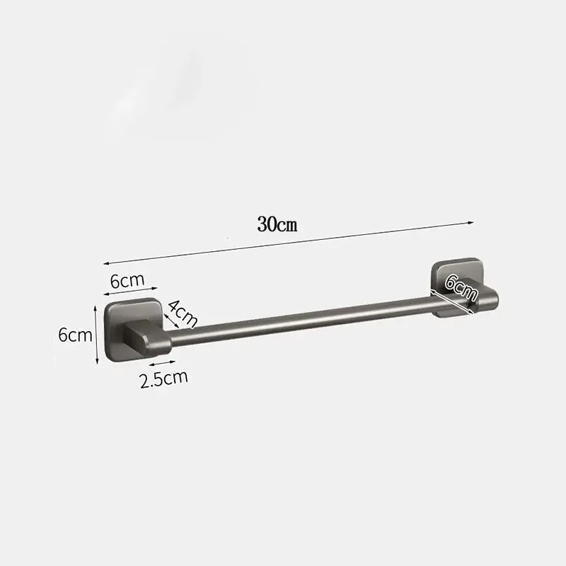 1PC Towel Rack, Bathroom Perforated Suction Cup, Wall Mounted Storage Rack, Toilet Storage, Bathroom Towel Rod image 6