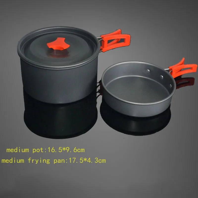 

Portable Outdoor Cookware Tableware Set for 2-3 People Picnic Supplies for Camping Travel