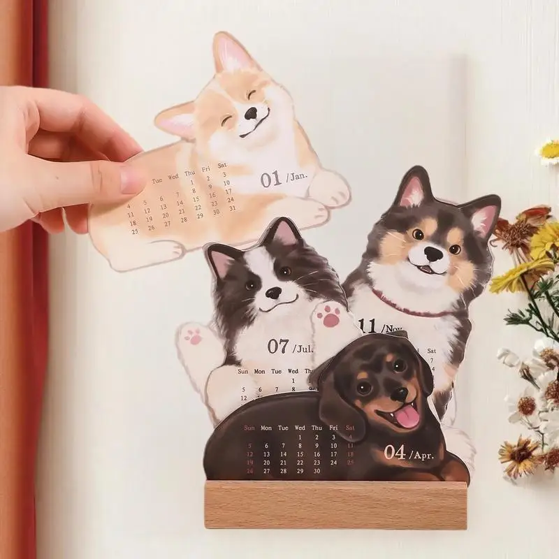 Calendario pianificatore 2026: design simpatico cane gatto per organizzare l'agenda annuale