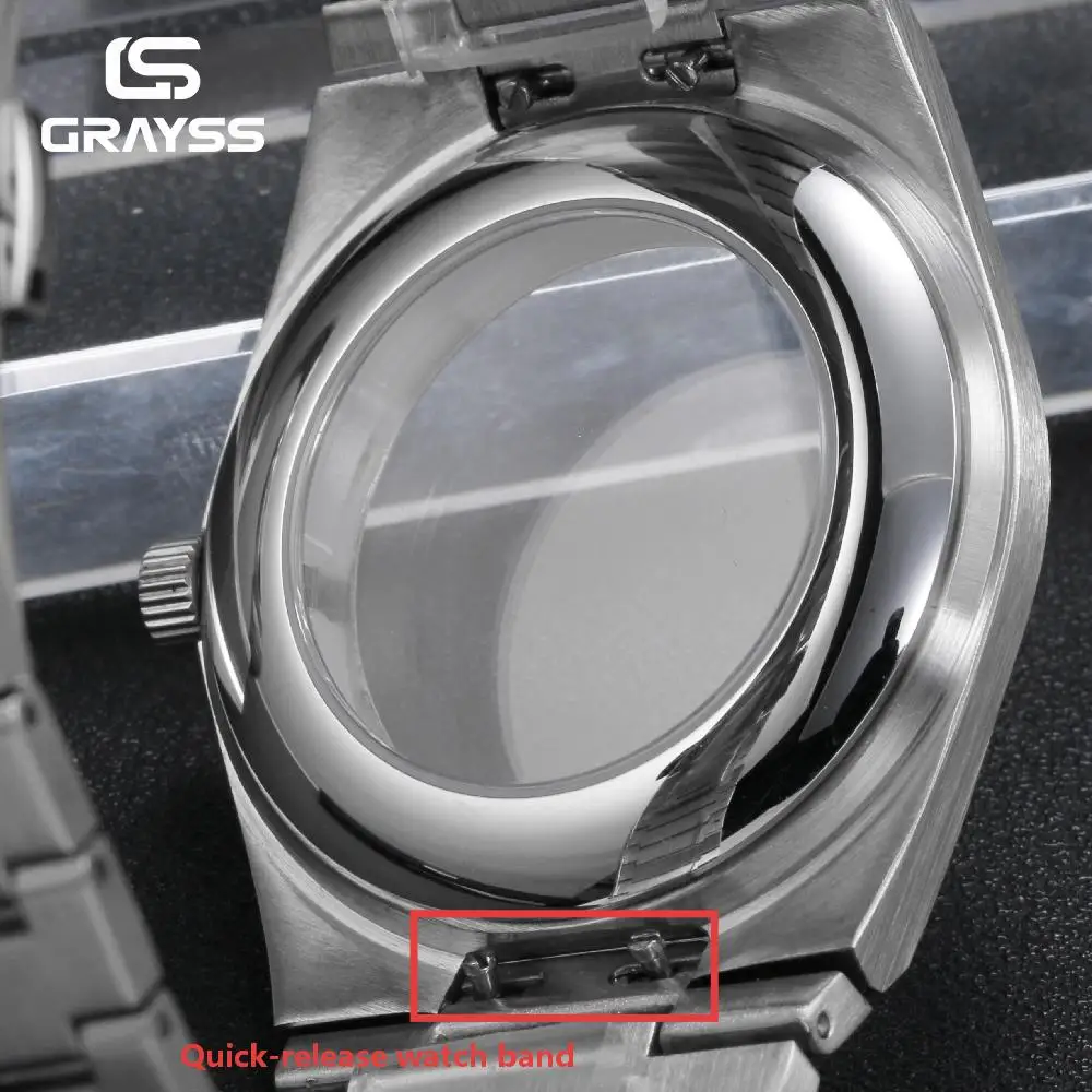 40mm für PRX Super Player Modell Passend für 28,5mm Zifferblatt Herrenuhr NH35 Uhrengehäuse-Modifikation für NH36 NH38 NH70 4r35 Polierte Lünette – Detail 5