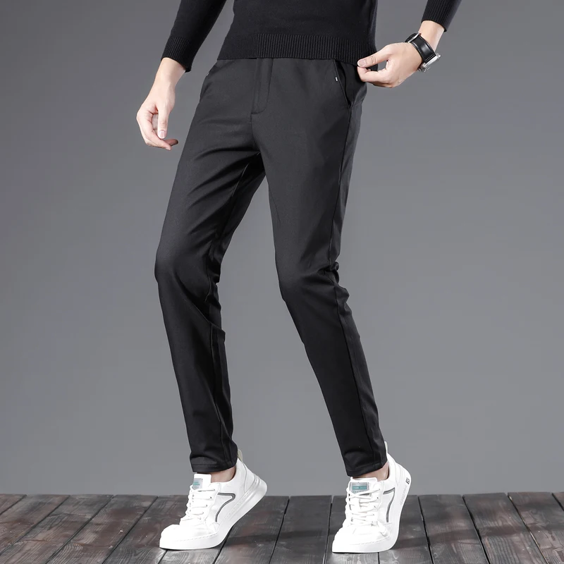 

New Spring And Summer Fashionable And Comfortable Versatile Slim Straight Leg Pants For Men'S Casual Sports 9-Point Trousers