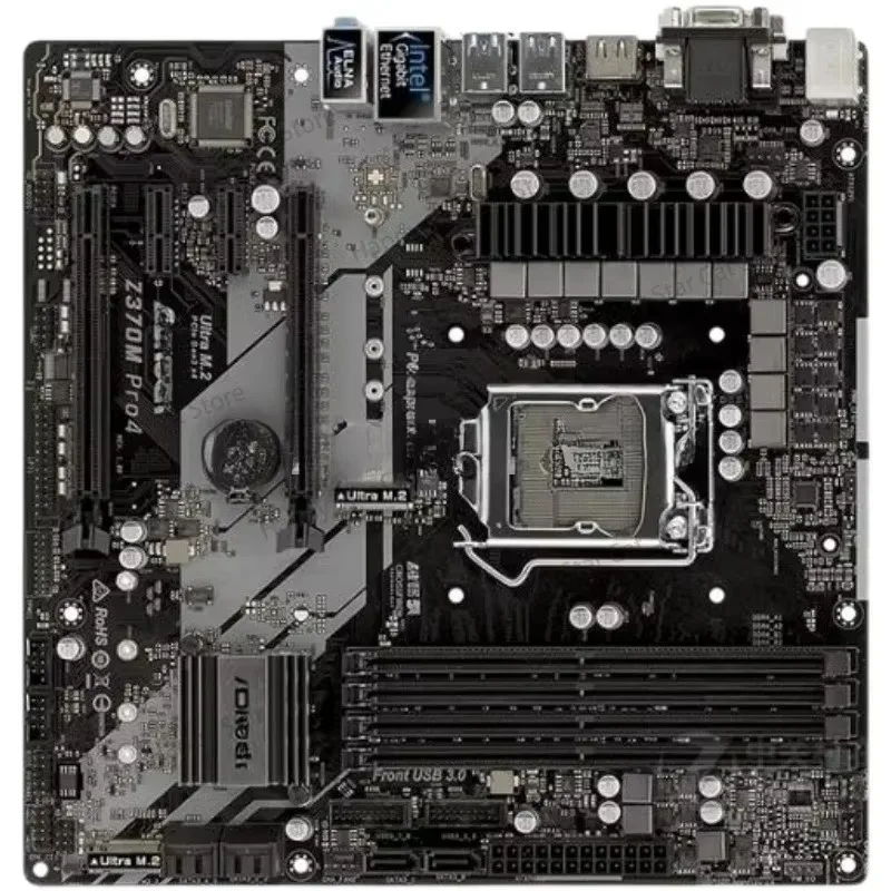 1151-Pin Asrock/Asrock Z370m Pro4 Integrated Small Board Z370 Usb3 Ddr4