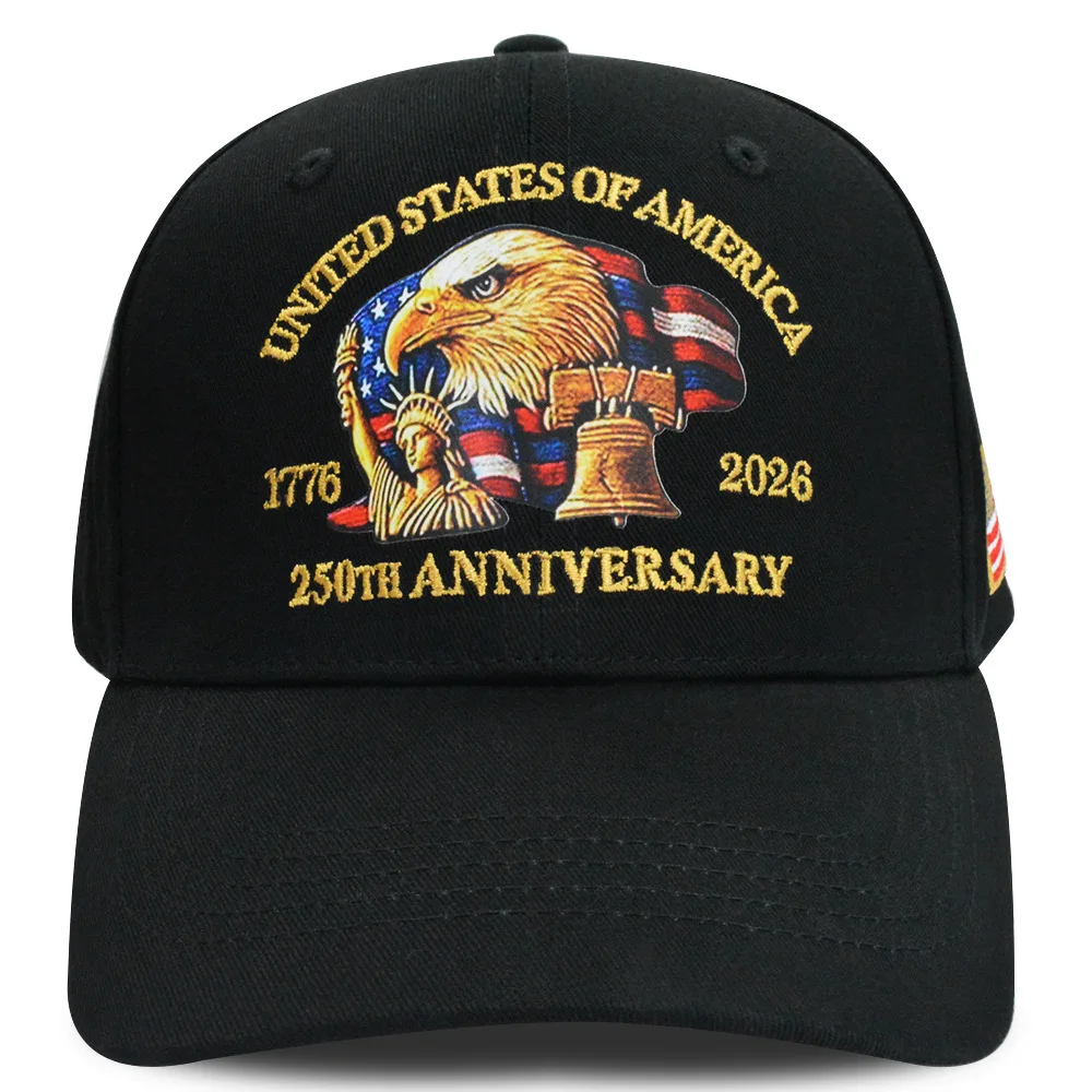 

USA 250th Anniversary Baseball Cap American Flag Eagle Hat Adjustable Unisex Embroidered Patriotic Dad Cap 1776–2026