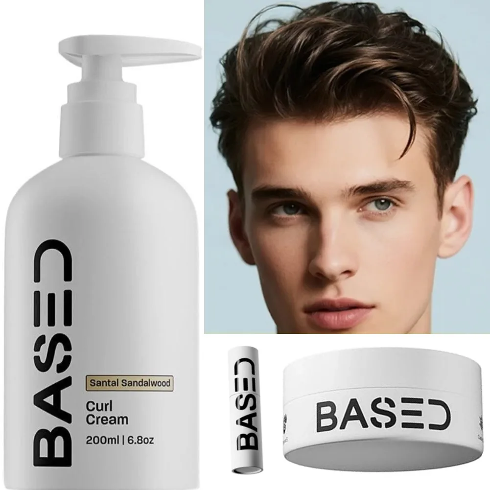 

BASDE воск для укладки волос для мужчин, фиксирующая низом блеском, моделирующая паста, стойкая фиксация, контроль помады, сломанный вьющийся воск для укладки