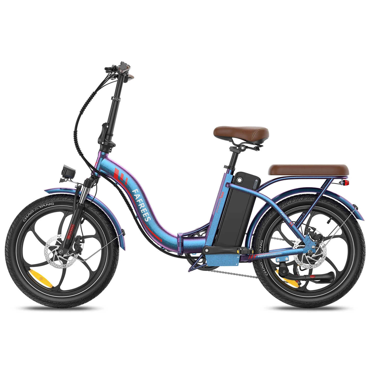Fafrees F20+ Pro opvouwbare elektrische fiets 36V 25Ah verwijderbare batterij 20" x 3,0 MTB ebike voor volwassenen - afbeelding 1