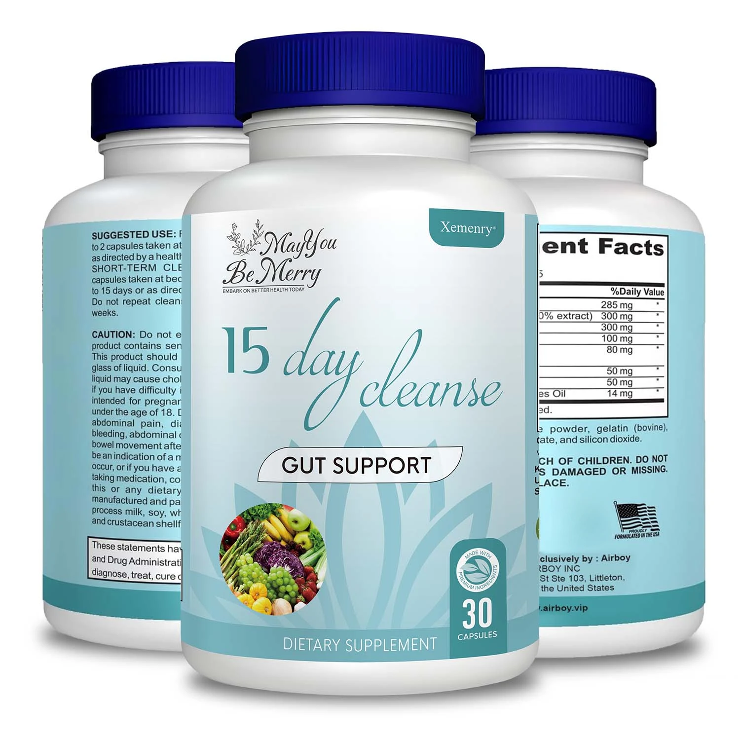 Gut and Colon Support 15-day Cleanse and Detox To Reduce Abdominal Pain,Bloating,Constipation and Aid Gut Health Anti-Cellulite