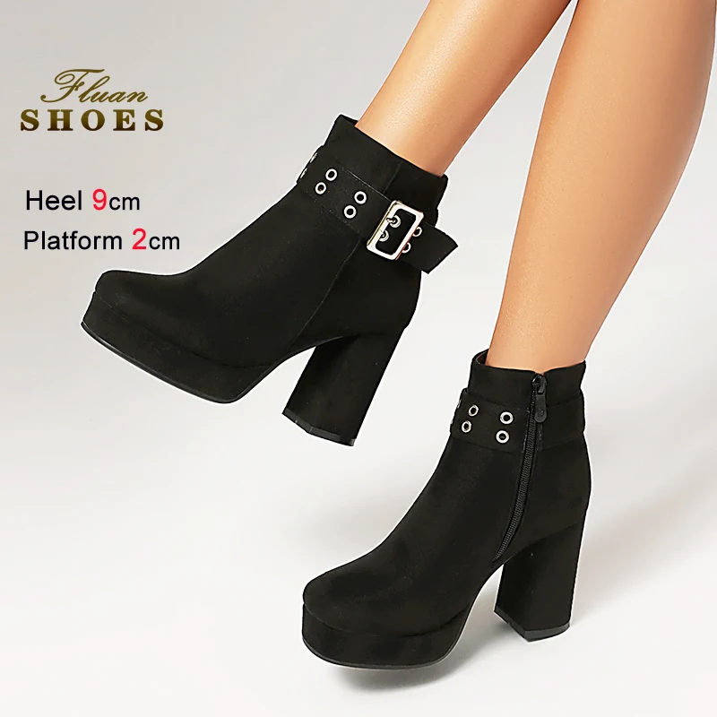 New Square Toe Sued… - image