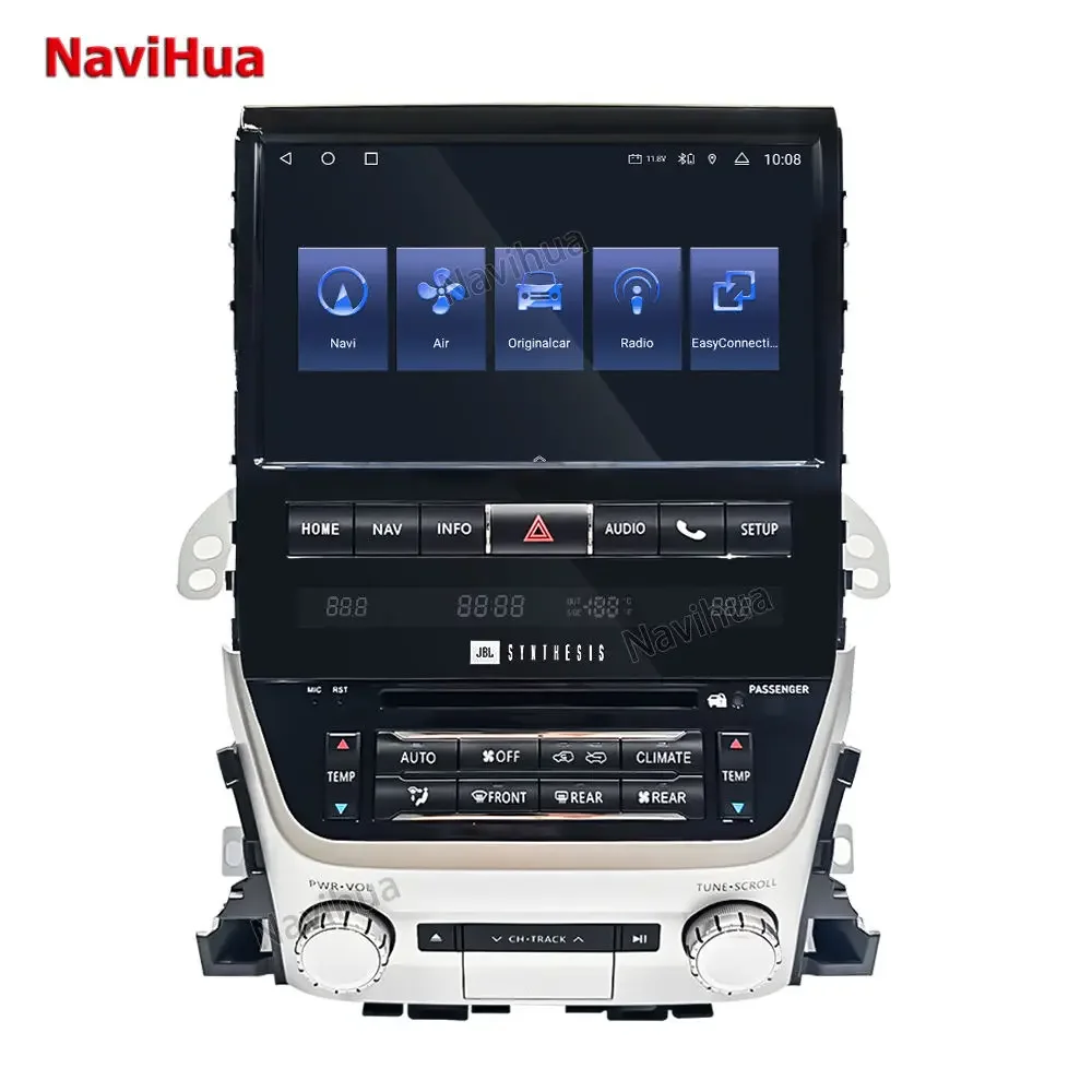

10.4 Inch Multimedia Android Car Radio For Toyota Land Cruiser LC200 2016 2021 VXR GXR Auto Headunit Monitor Carplay New Upgrade