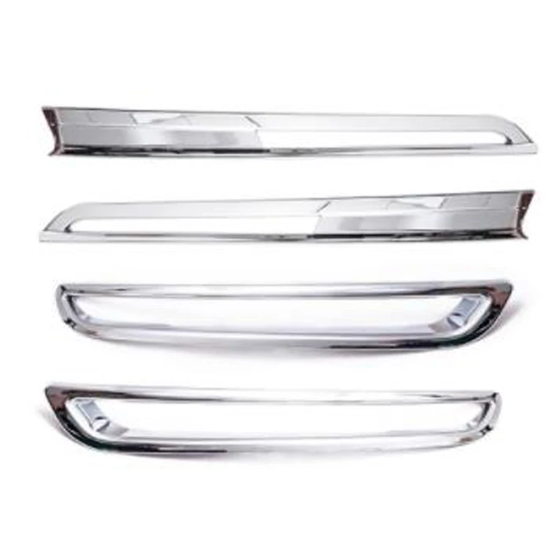 For Mazda CX30 CX-30 2020 2021 Front&Rear Fog Light Cover Trim Sticker Rear Bumper Fog Lamp Frame (Chrome)