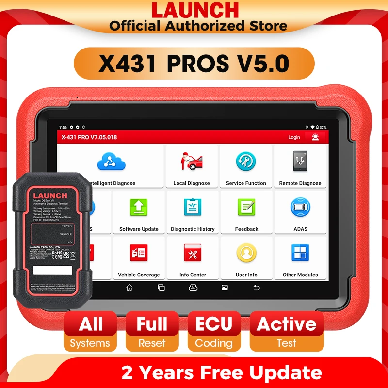 LAUNCH X-431 PROS V 5.0 Diagnostic Tools OBD2 Scanner Diagnost Auto Automotive Tool Car Scan Autoscanner Diagnosis X-431 Pro V