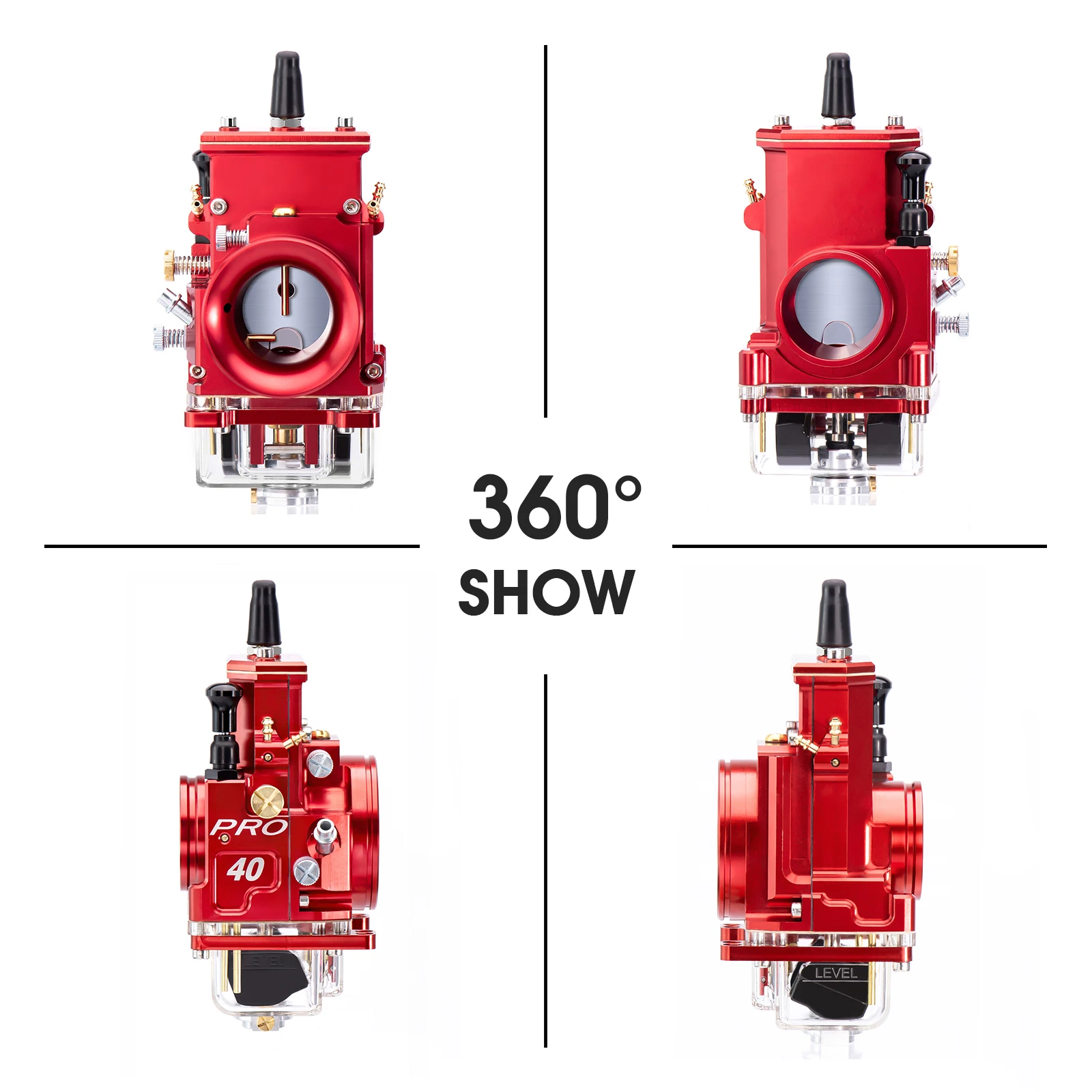Aluminum numerical control electron accelerator. Professional Series Carburetor 36mm 38mm 40mm Carburetor Assembly TXC 250 540